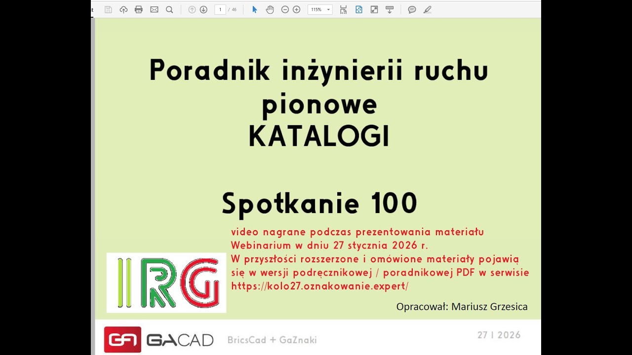 2026 01 27 100 Poradnik inżynierii ruchu – pionowe - KATALOGI wstęp do materiałów