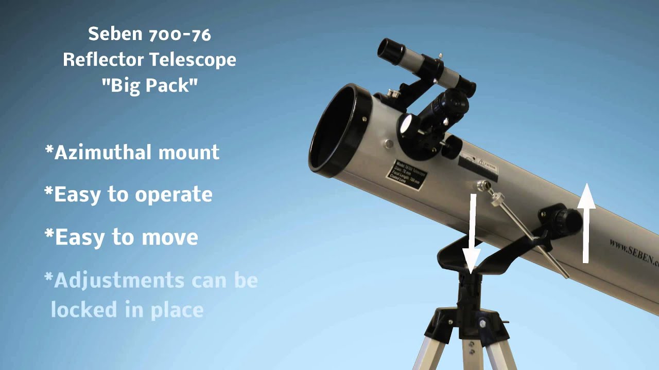 Seben 700-76 Reflector Telescope New Big Pack