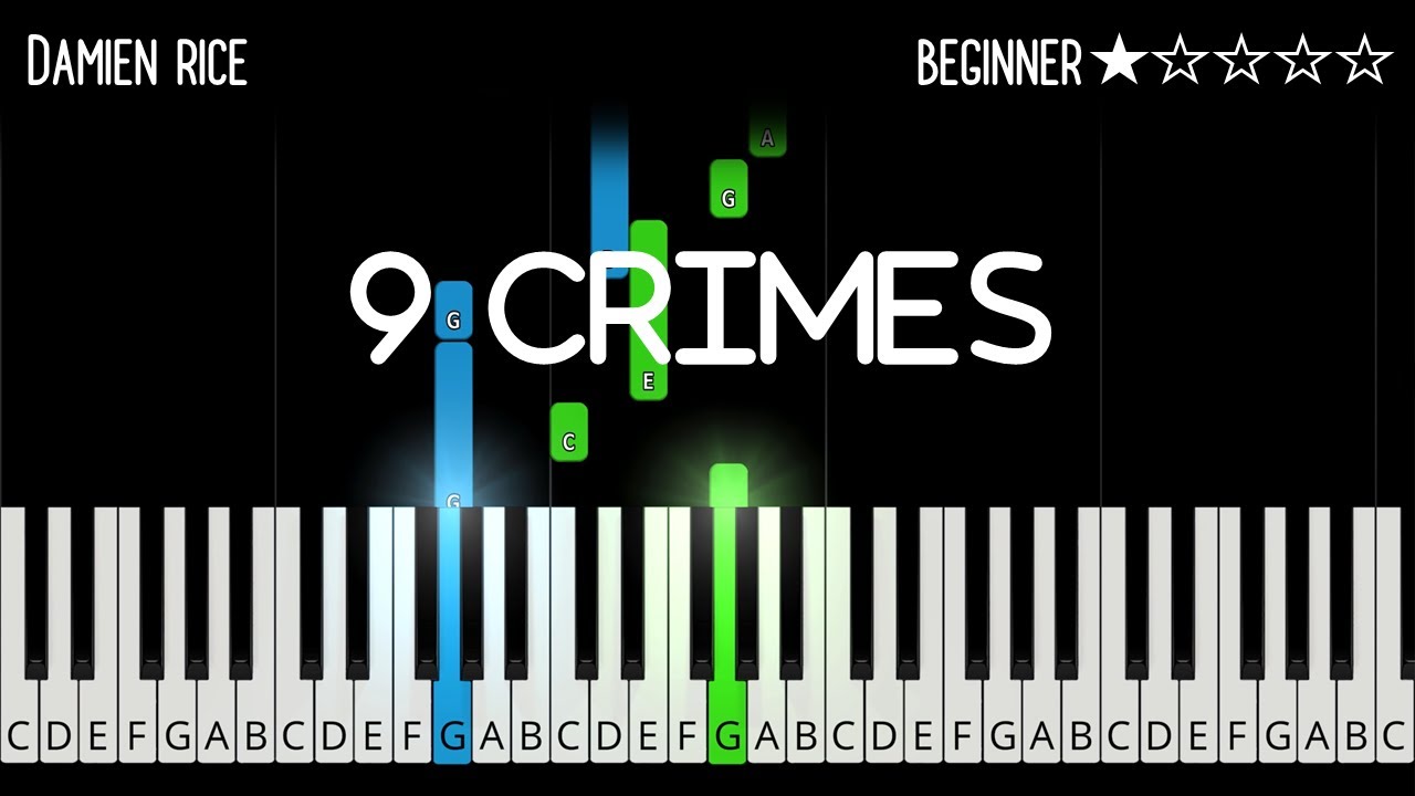 Damien Rice - 9 Crimes - EASY Piano Tutorial