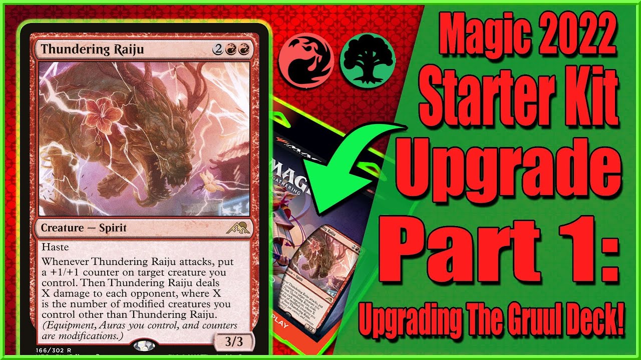 Magic 2022 Starter Kit Gruul Deck Upgrade! - How To Upgrade An MTG Deck
