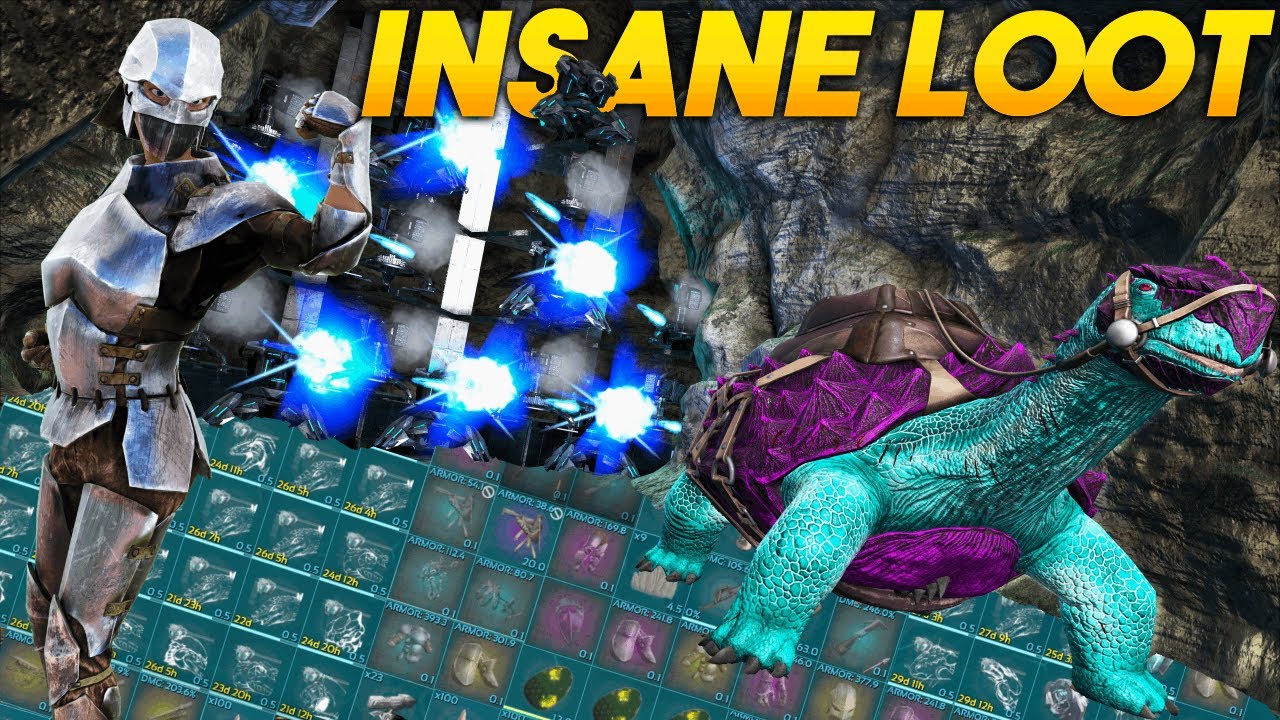 How A SOLO Raided Crouch Bear Cave For Insane Loot - ARK