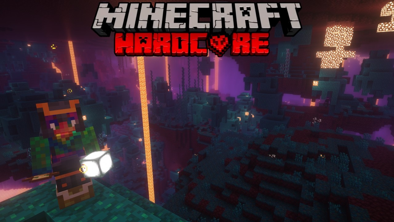 Chopping Infinite Nether Trees in Hardcore Minecraft