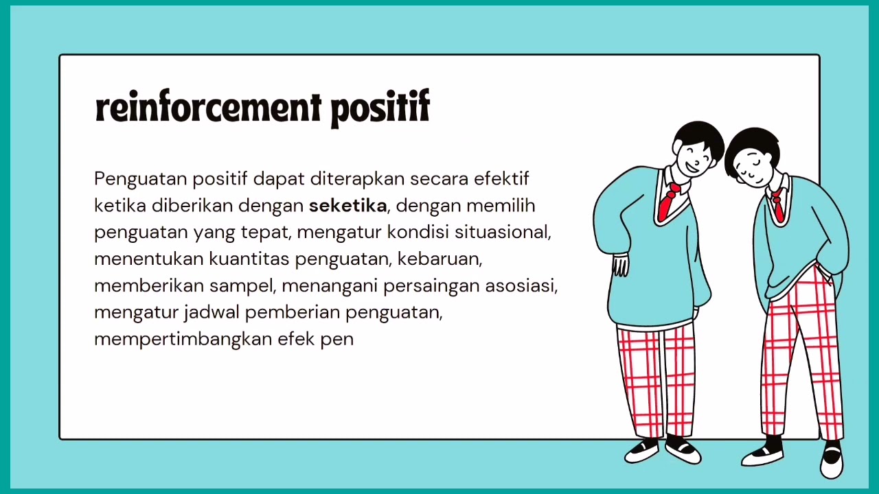 PENGERTIAN DAN CONTOH REINFORCEMENT