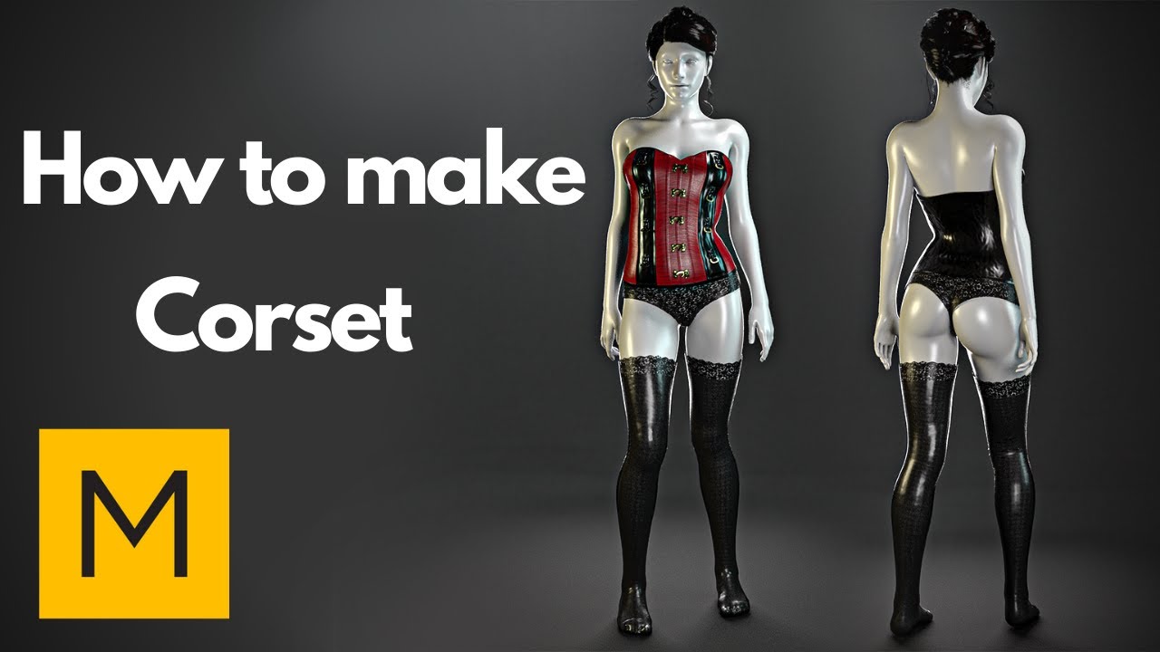 Marvelous Designer | How to make lingerie : corset | #Timelapse | #2x_Speed