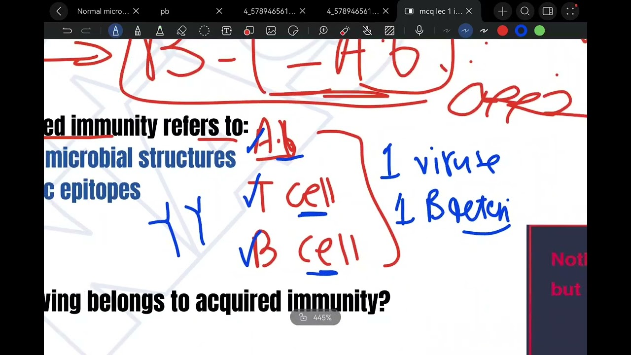 الملك سلمان || حل mcqs على lec 1 immunology 🦠🏛️