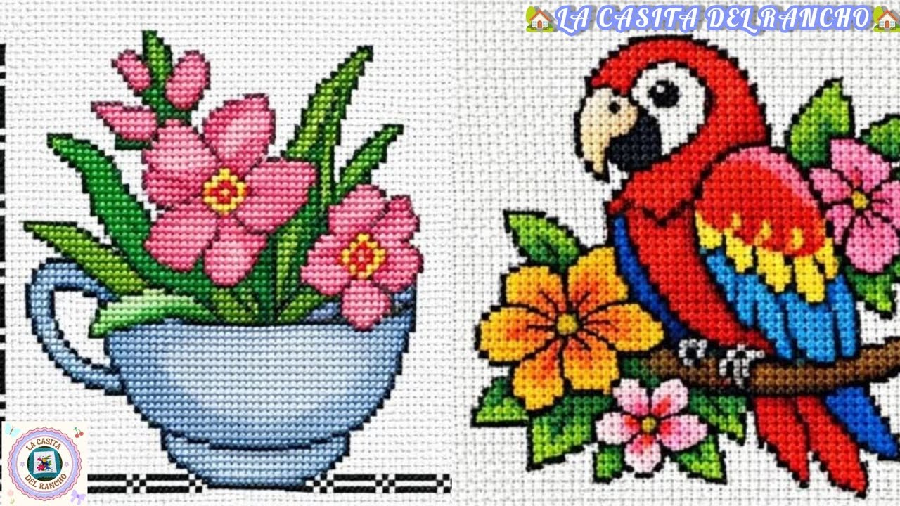 🏡🪡🧶 GRÁFICOS DE PUNTO CRUZ 🪡🌟🪡🧶🏡