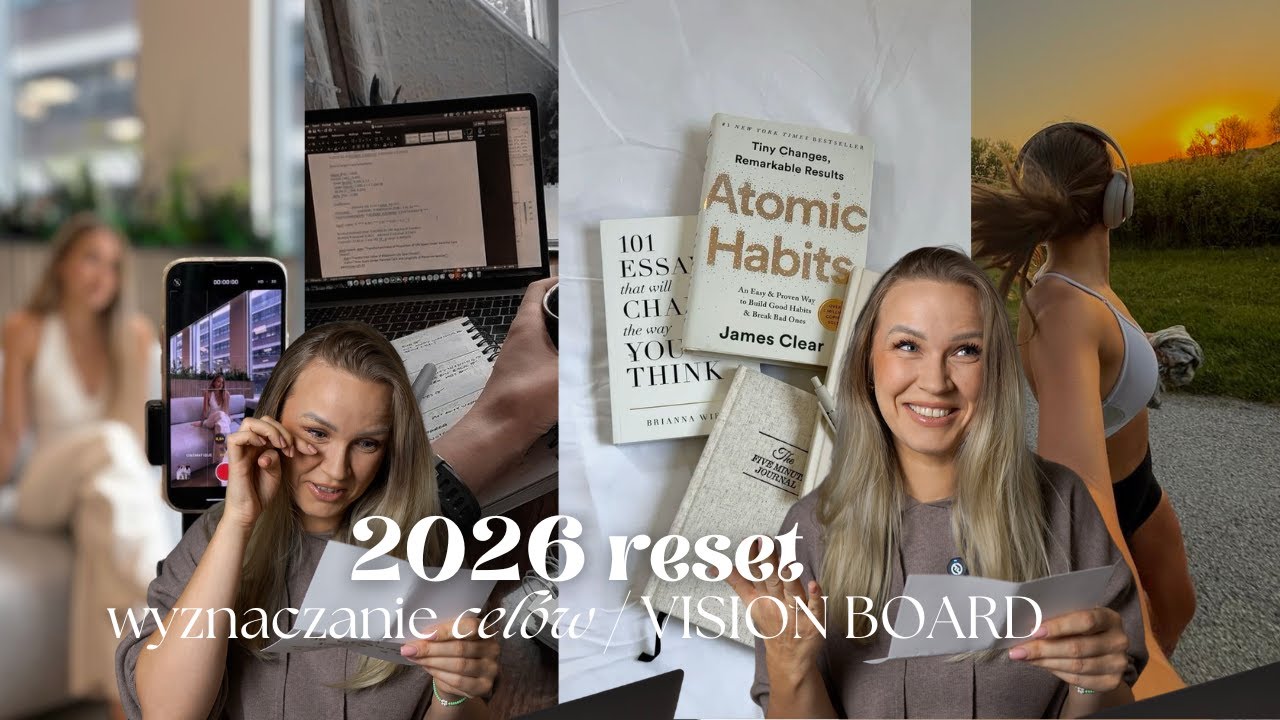 RESET 2026: Podsumowanie 2025, VISION BOARD, plan na najlepszy rok życia! Wyznacz cele i działaj! 🧠