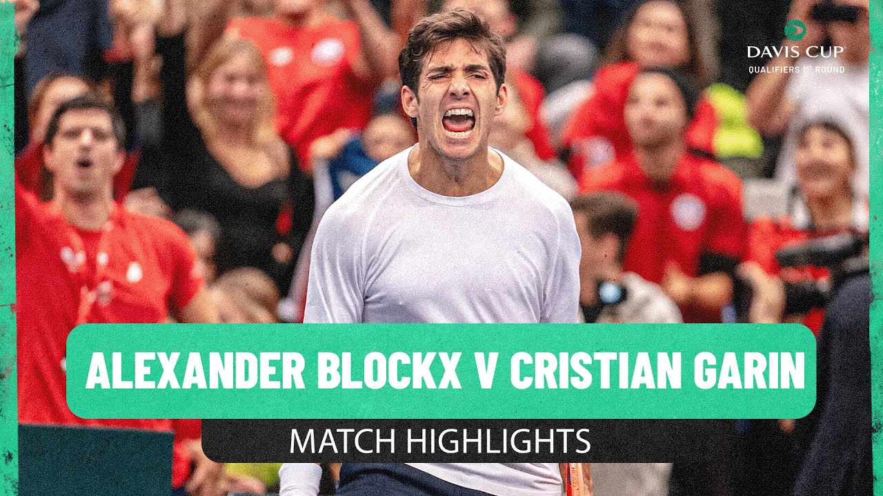 Alexander Blockx v Cristian Garin | Belgium v Chile | 2025 Davis Cup Qualifiers Match Highlights