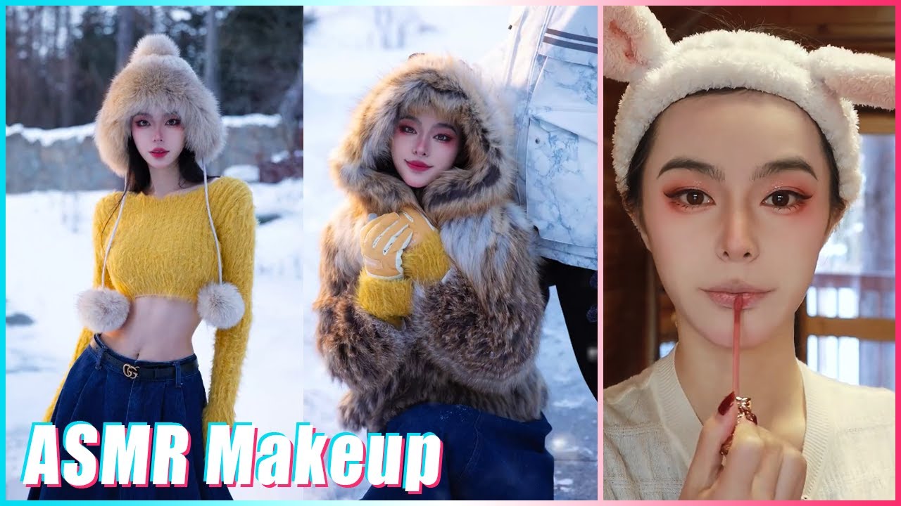 Mitsuisen✨Aesthetic ASMR Makeup Tutorial✨Best satisfying makeup asmr🍃Beauty Secrets🌿248