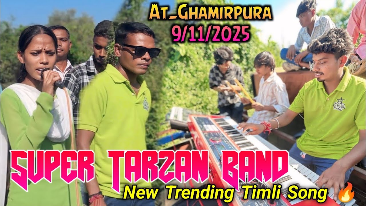 Super Tarzan band 2025 At-Ghamirpura 09/11/2025 || New Trending Timli Song 