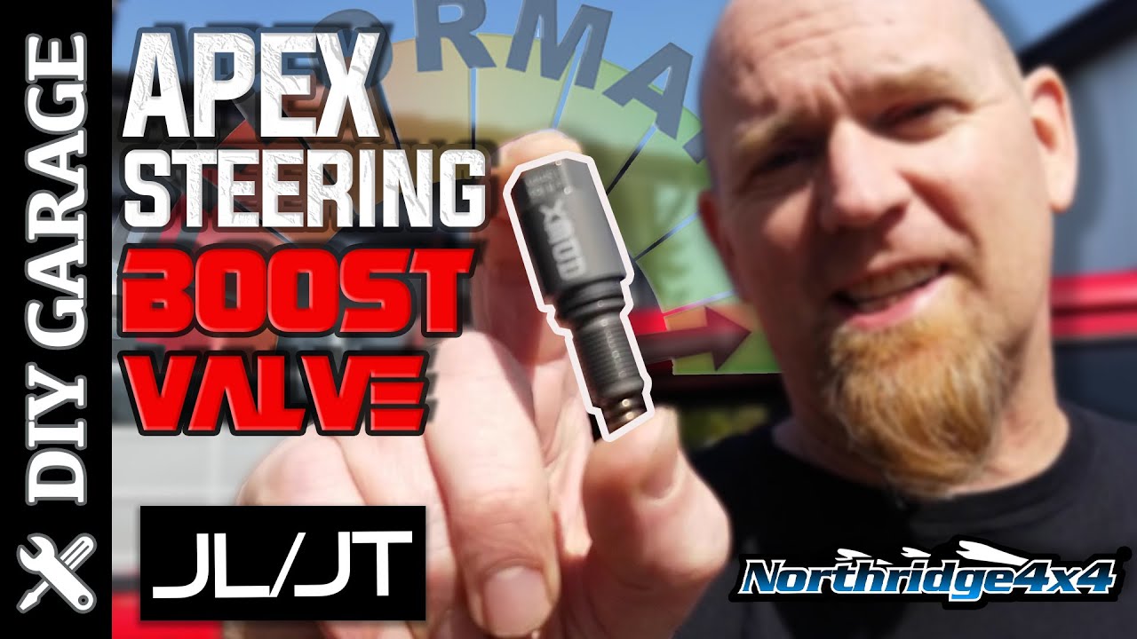 Улучшенная система усиления рулевого управления для Jeep JL/JT - клапан усиления Apex Designs.