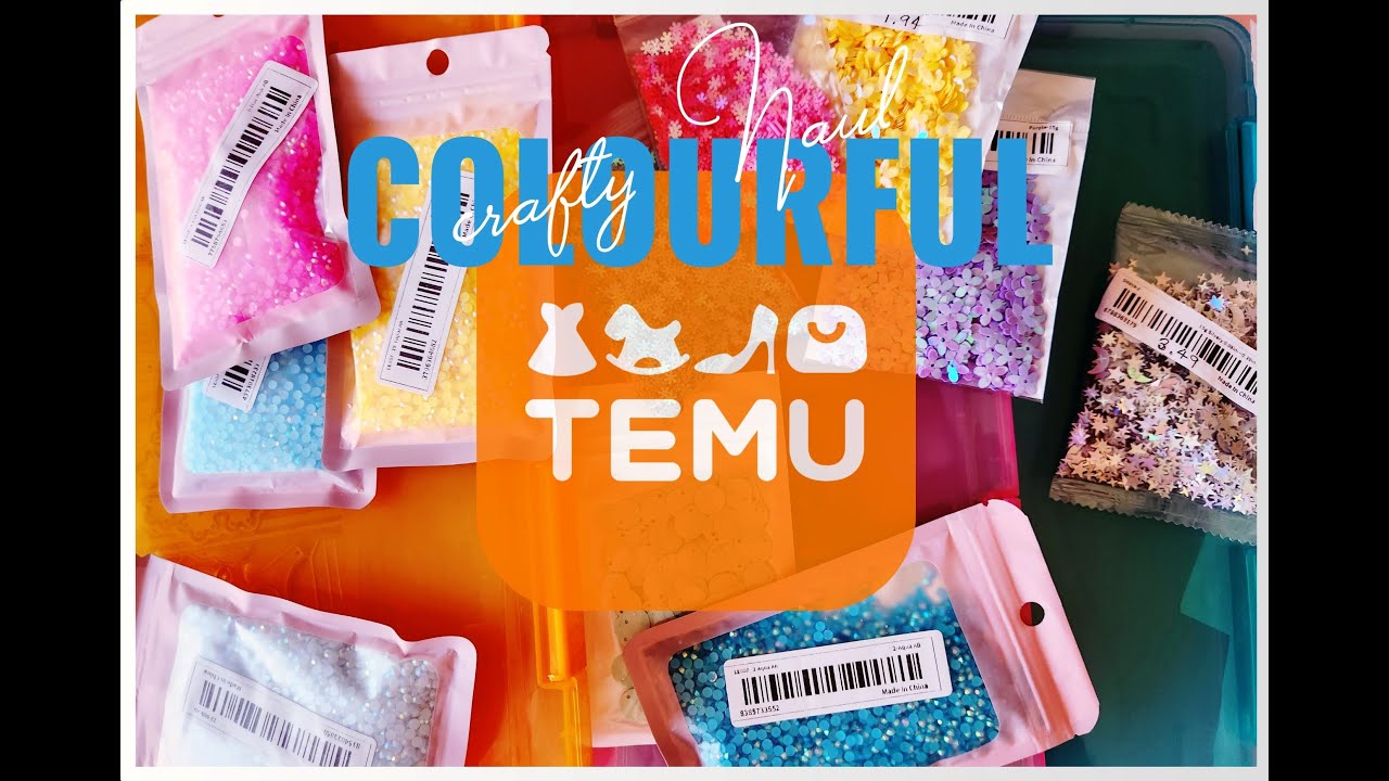 Temu Colourful Craft Haul - Sequins, Rhinestones, Cabachons & More