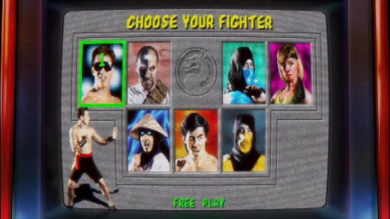 Mortal Kombat 1 (Arcade) - JOHNNY CAGE Full Playthrough