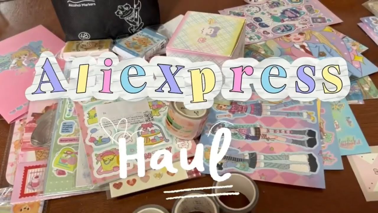 ALIEXPRESS HAUL STATIONERY, STICKERS AND MORE CUTE STATIONERY 