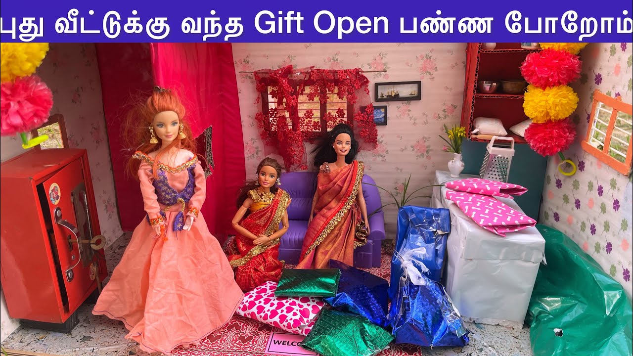 ராஜா ராணி Episodes 404 | gift unboxing |புது வீட்டுக்கு வந்த Gift Open பண்ண போறோம் |barbie tiny food