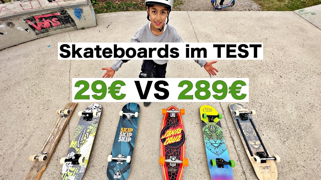 Skateboards im Test und Preisvergleich 29&euro; VS 289&euro;