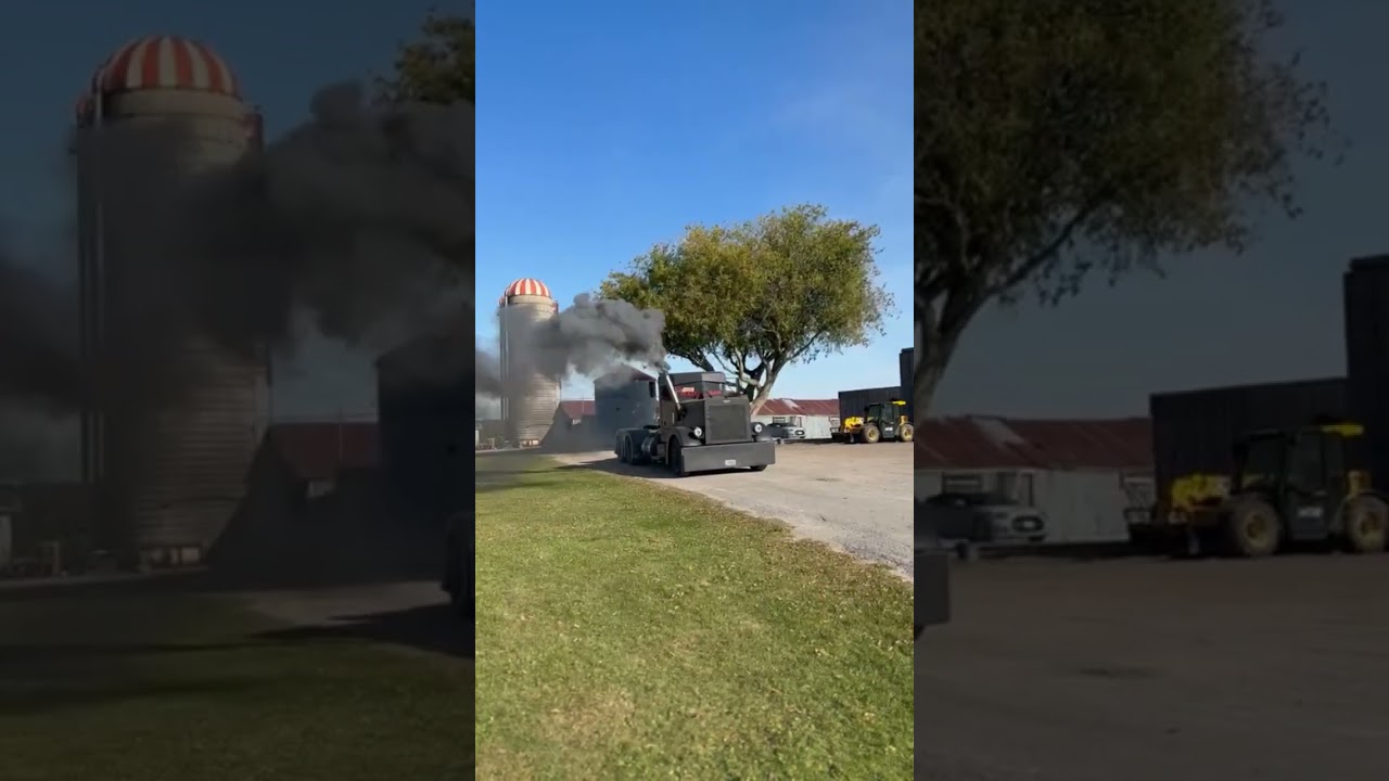 Launching at 85lbs of boost 🚀 #peterbilt #dragracing #diesel #dieseltuning l