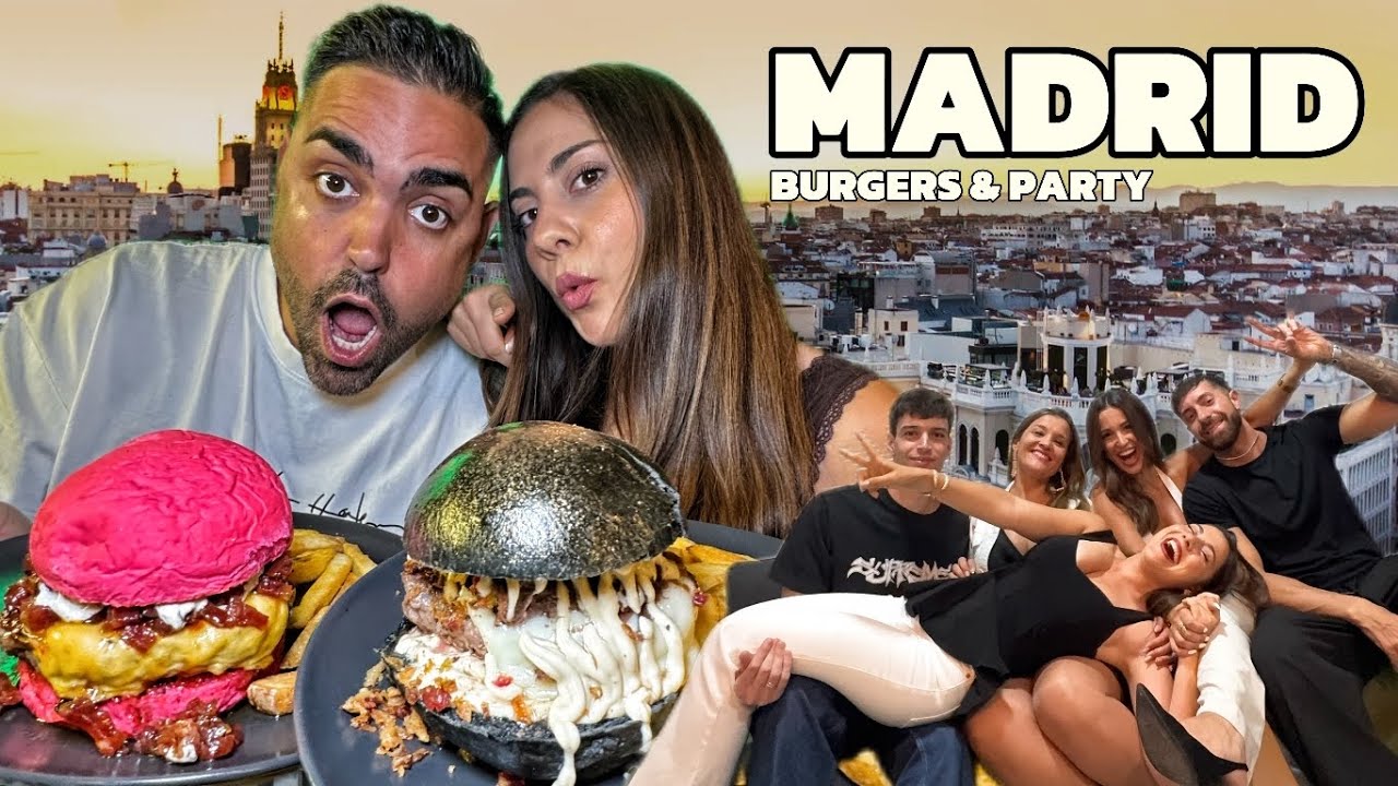 vlog Madrid burgers & party