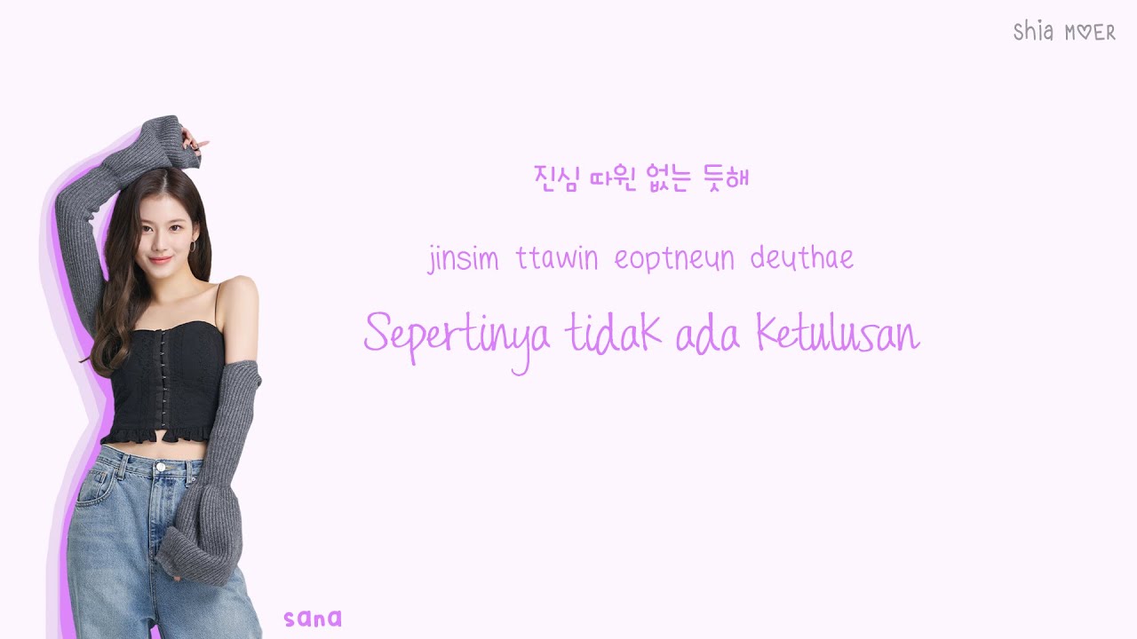 TWICE (트와이스) CRAZY STUPID LOVE [Han/Rom/Ina] Color Coded Lyrics Lirik Terjemahan Indonesia