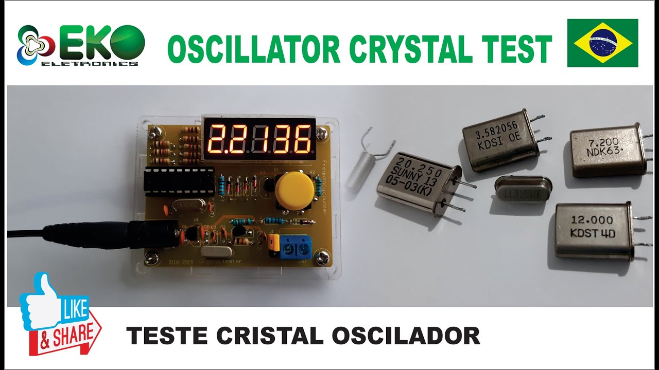 OSCILLATOR CRYSTAL TEST......Como Testar um Cristal Oscilador