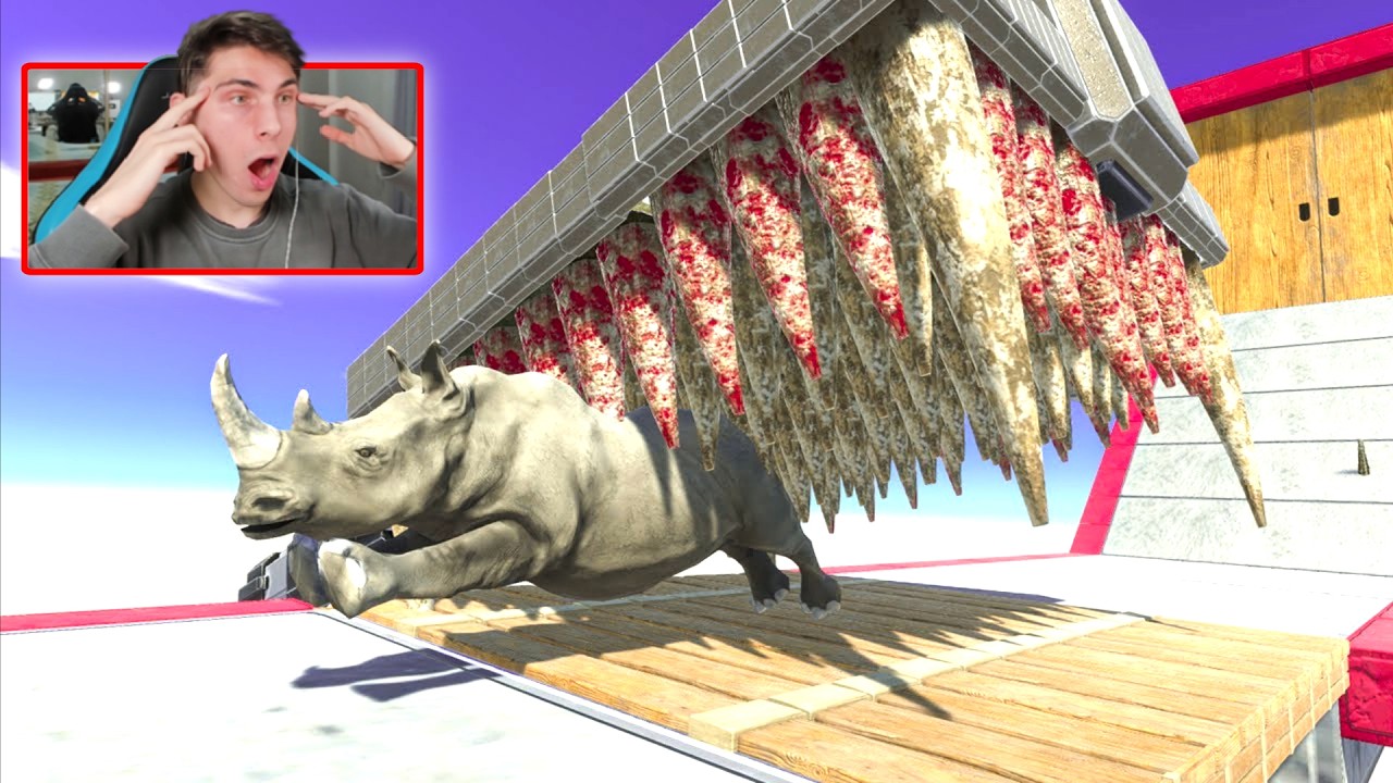 CORRE Y ESCAPA DE LA TRAMPA DE PINCHOS - ANIMAL REVOLT BATTLE SIMULATOR