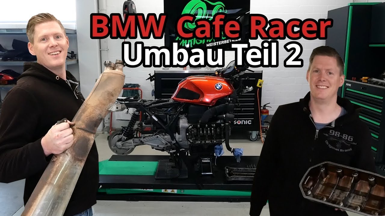 BMW K100 RS Cafe Racer Umbau (Teil 2) | Motorzerlegung | Auspuff kommt ab | Pulverschicht? [DE HD]