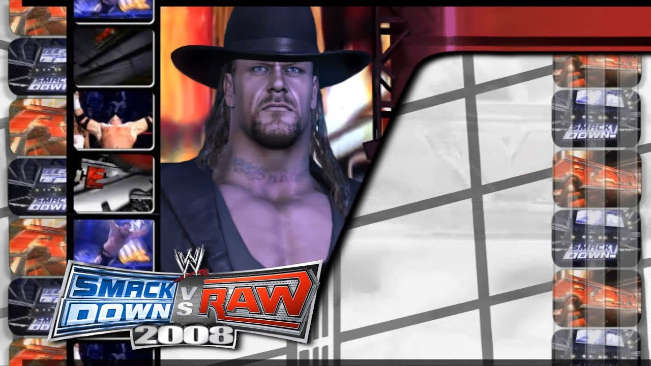 WWE Smackdown VS Raw 2008 main menu