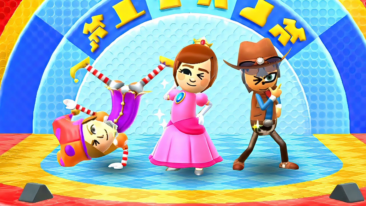Wii Party U - Mii Fashion Plaza Sonic Vs Susie Vs Clara Vs Yuehua (Hardest Difficulty)