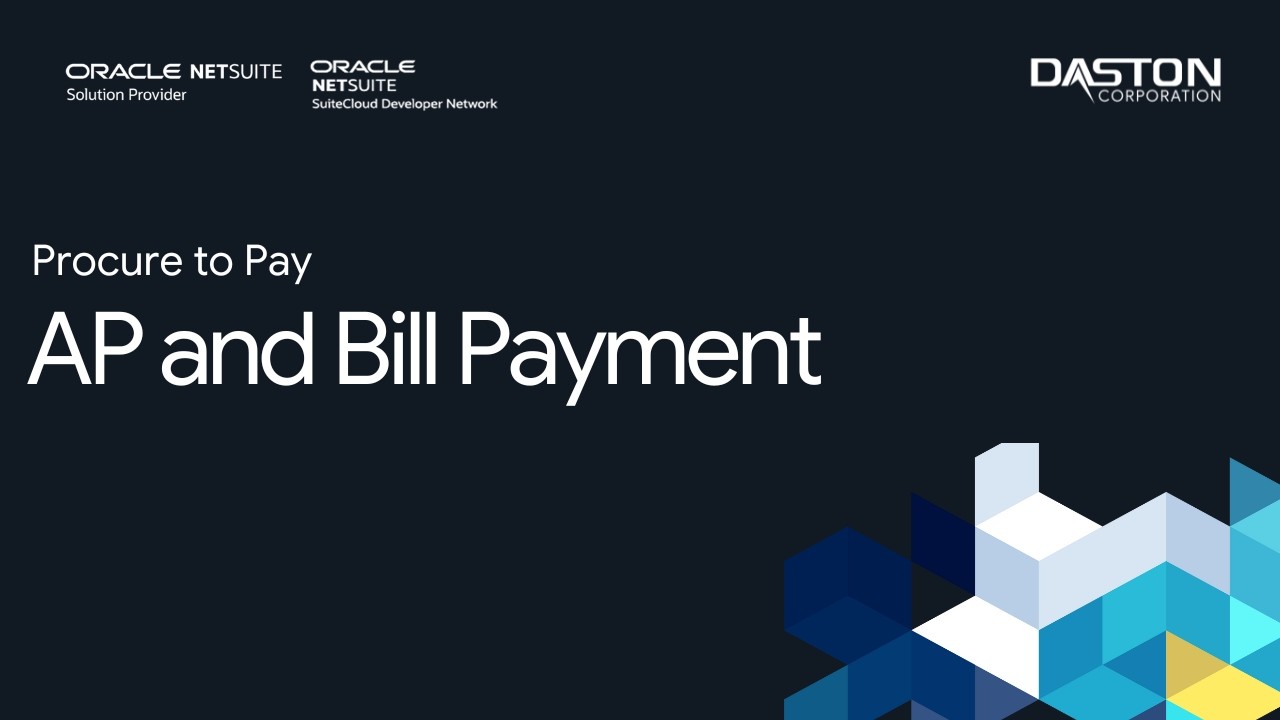 AP and Bill Payment