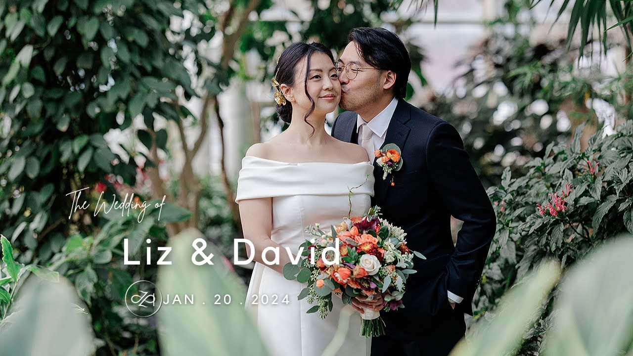 In Love and Laughter A Winter Palm House wedding at Brooklyn Botanic Garden By JayZhuoPhoto