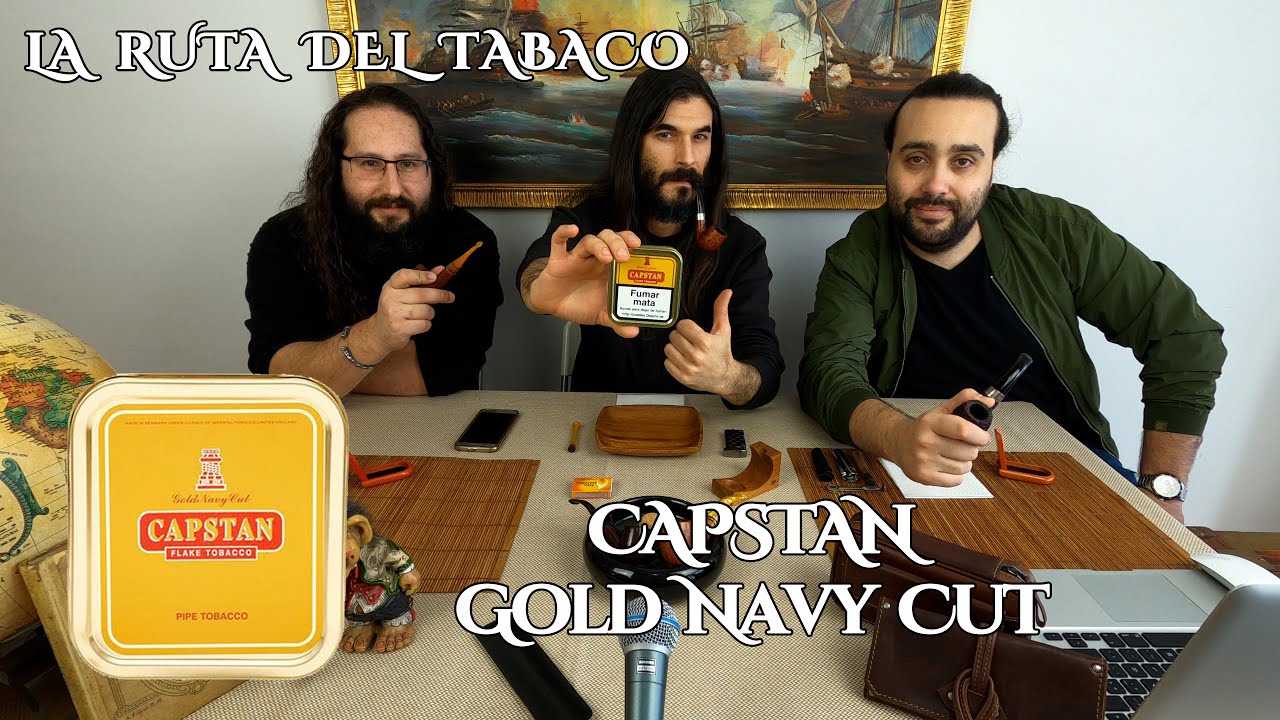 Tabaco de Pipa CAPSTAN - Gold Navy Cut (Amarillo) - Ron Matusalem GranReserva 23años - Fumar en Pipa