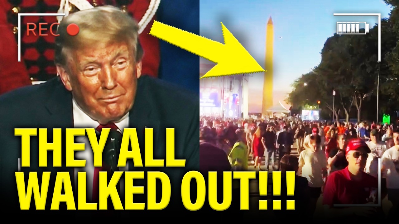 Trump&rsquo;s ENTIRE CROWD Leaves IN MIDDLE of DC SPEECH!!!