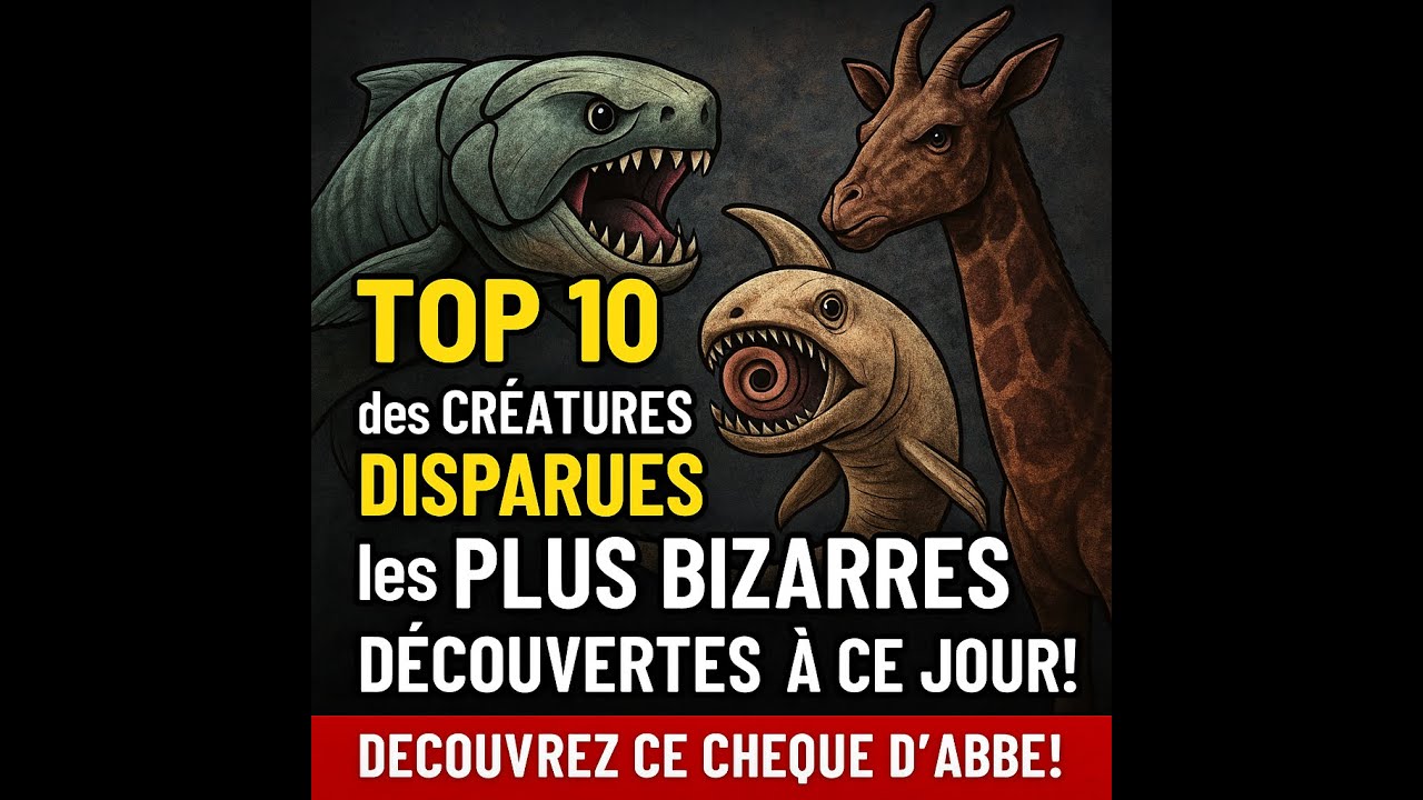 TOP 10 des Créatures Disparues les Plus Bizarres Découvertes à Ce Jour ! Certaines restent 1 mystère