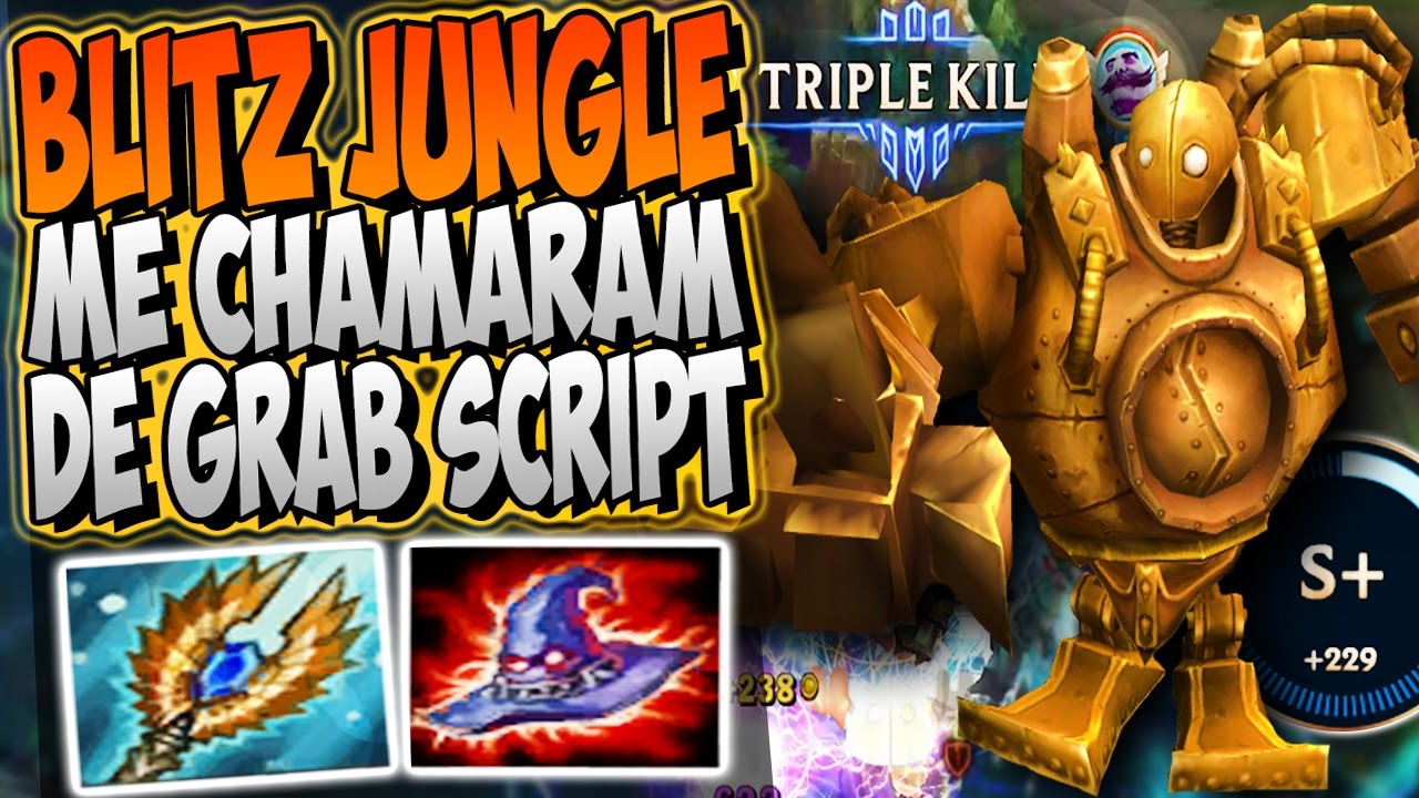 QUERO VER ERRAR PUXÃO MEU PARÇA ! - BLITZCRANK JUNGLE GAMEPLAY Ft. Tibia the God - Festinha do Rodil