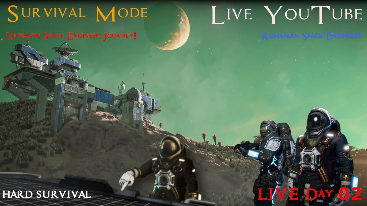 #SpaceEngineers  / Ultimate Space Engineer Journey ! - Hard Survival Day 02