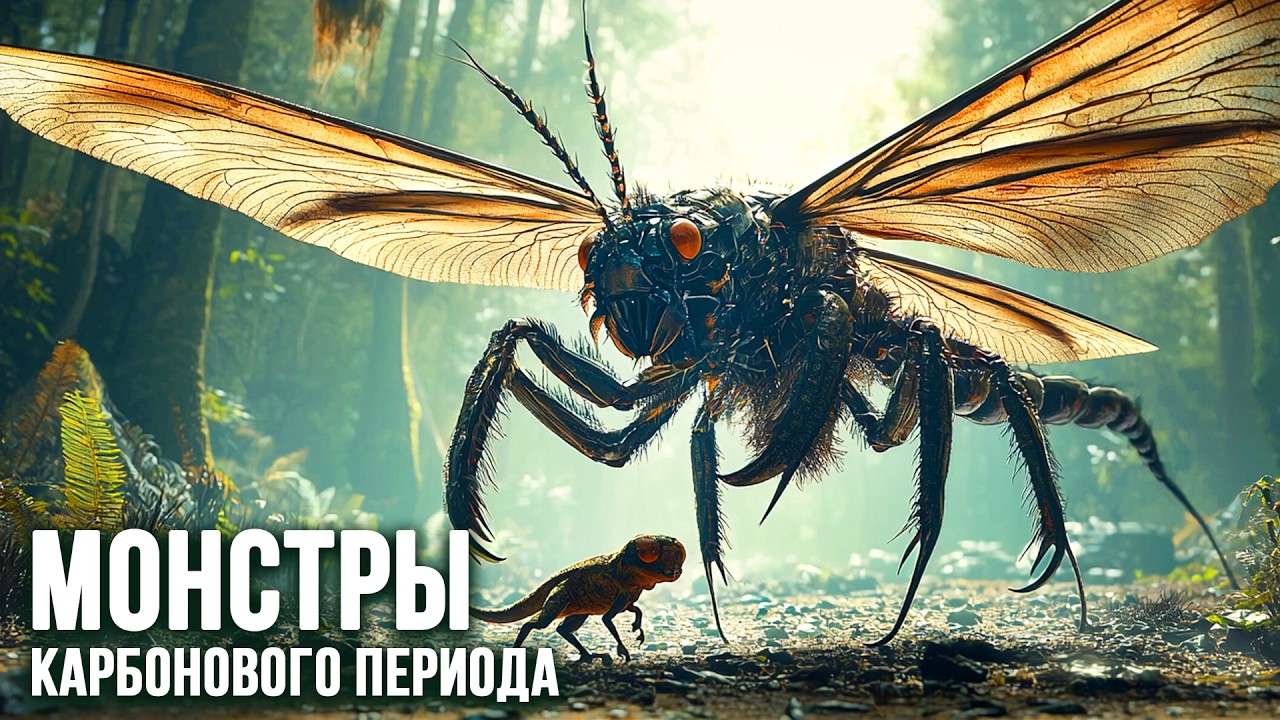 Ужасающий Мир Гигантских Насекомых в Каменноугольном периоде @era_dinosaur