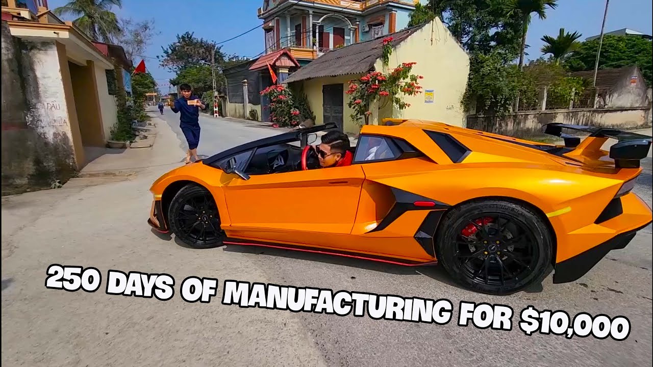 Мужчина ВЬЕТНАМ создал суперкар Lamborghini в подарок брату на свадьбу.