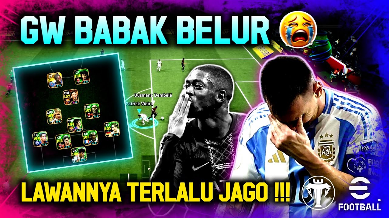 GW HARUS MENGAKUI KEKALAHAN 😭 LAWANNYA TERLALU JAGO !!! GAMEPLAY LIGA DIVISI eFootball 2026 Mobile