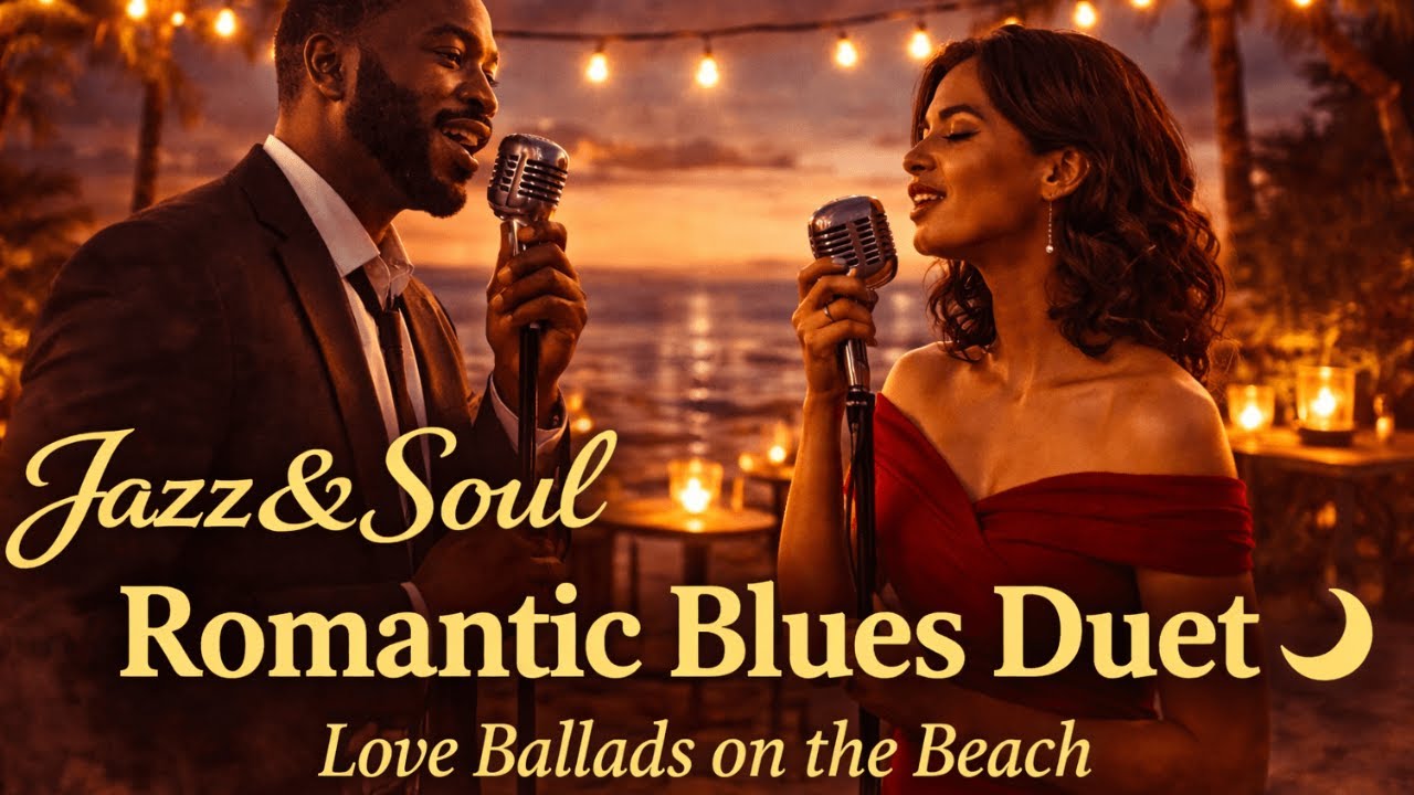 🌊 Midnight Duets at the Beach — Romantic Blues, Guitar & Soulful Conversations