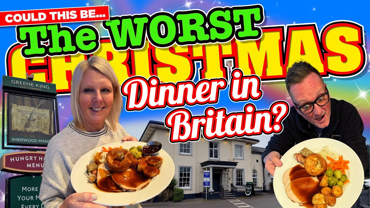 Could this be THE WORST CHRISTMAS DINNER in BRITAIN? The HUNGRY HORSE Festive Menu MADE US VOMIT!