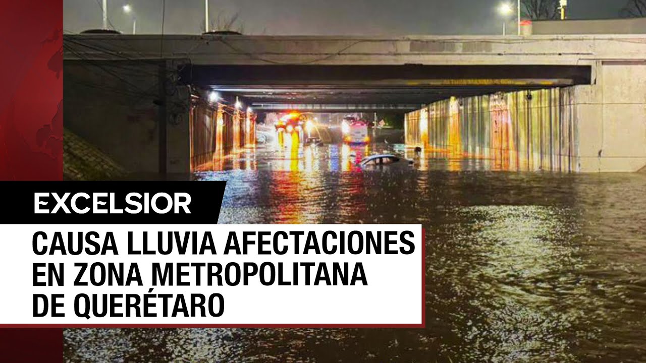 Fuerte lluvia deja severos estragos en varios puntos de Querétaro