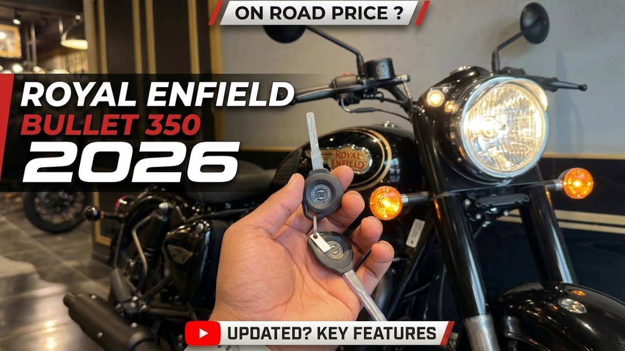 Royal Enfield Bullet 350 Standard 2026 Black Gold: Exhaust Sound, Mileage & On Road Price ?