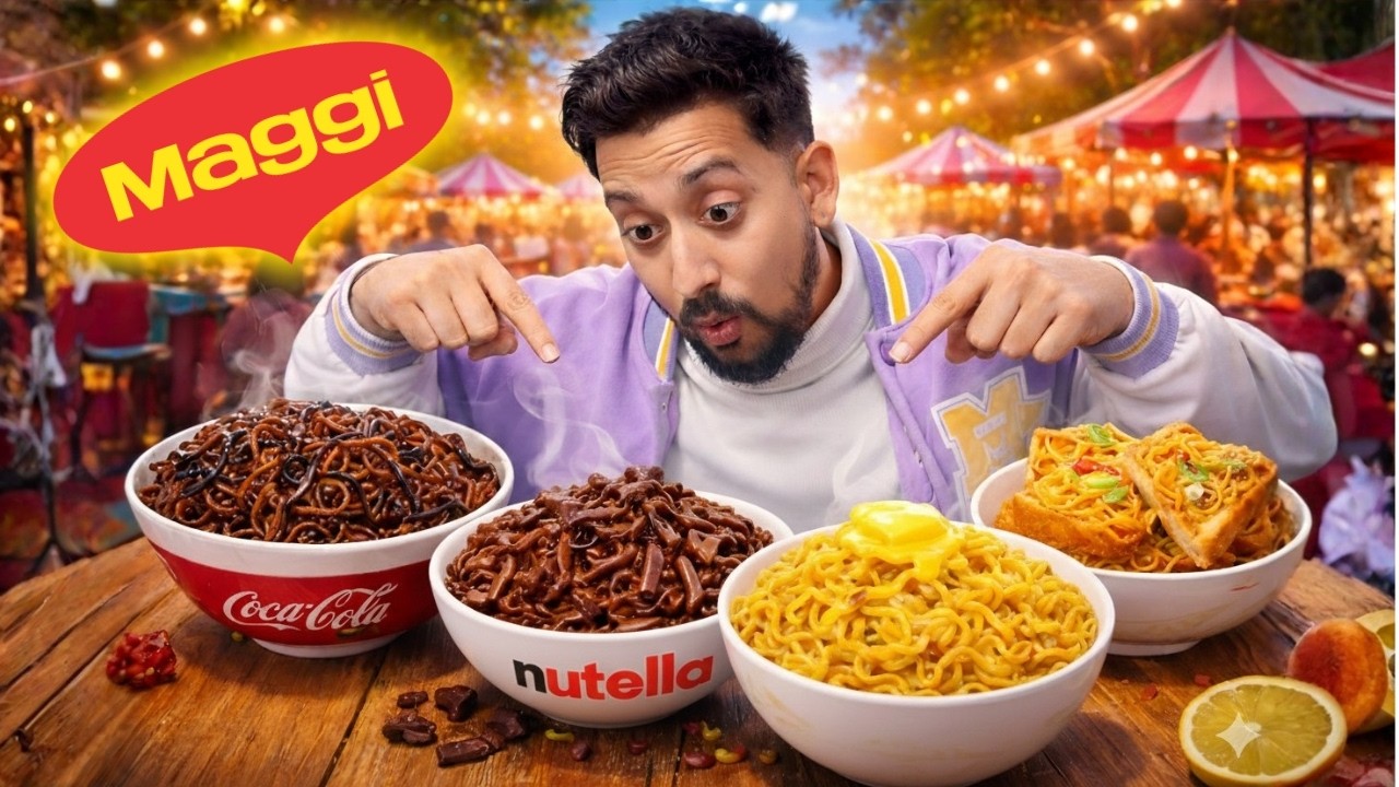 TRIED CRAZIEST MAGGI EVER !! CHOCOLATE MAGGI ??
