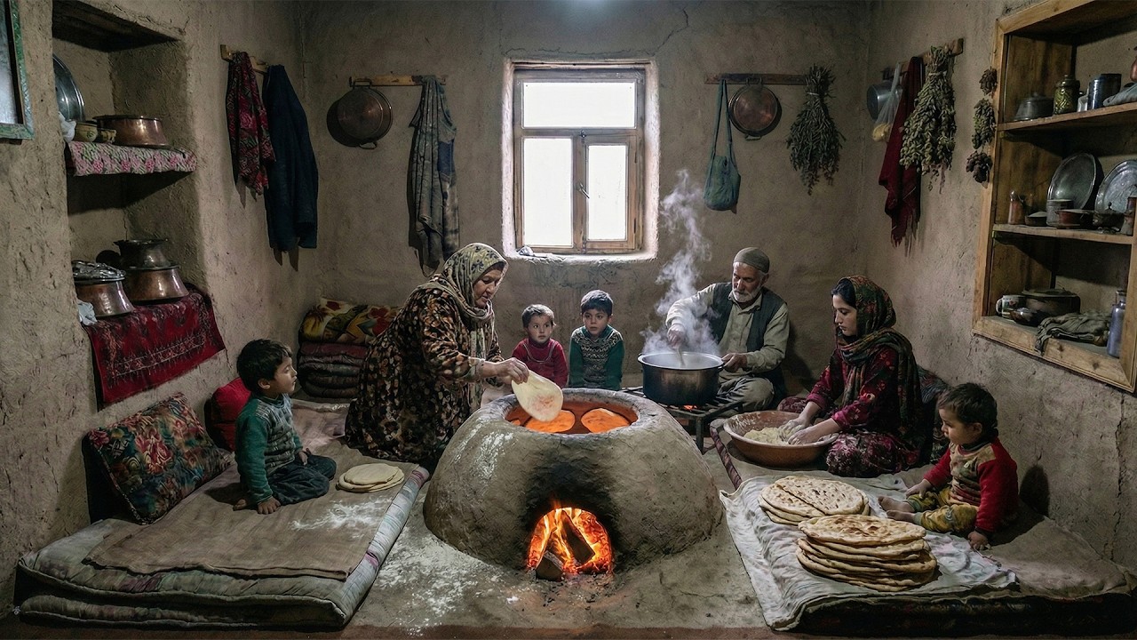 Life in a Frozen Wilderness | Traditional Cooking & Daily Village Tasks