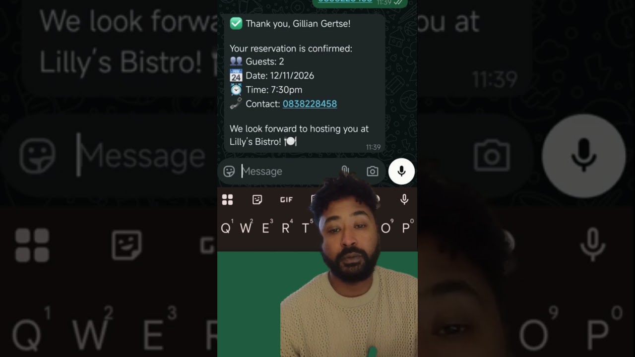 Confirmation Message