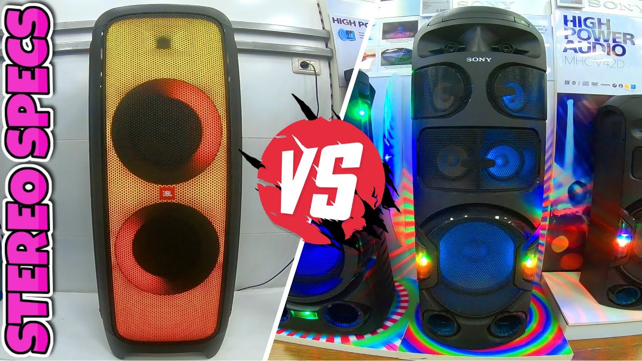 JBL Partybox 1000 vs Sony MHC V82D The Most Powerfull Speakers Ever Amazing Bass And Sound Official