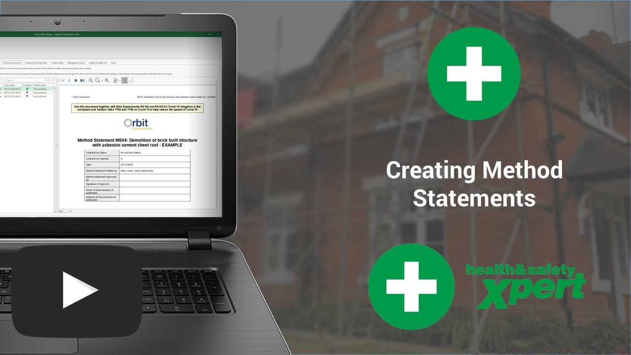 Creating Method Statements