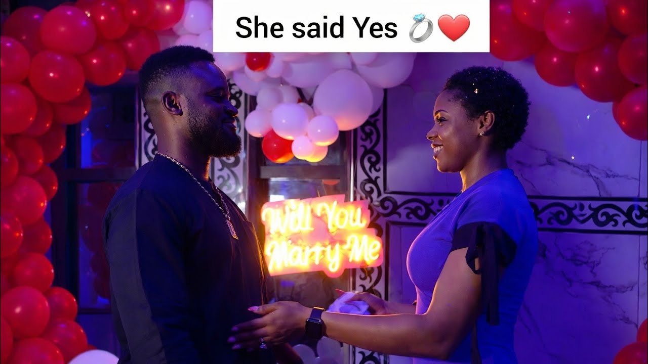 This is how I proposed to my woman 💍😍