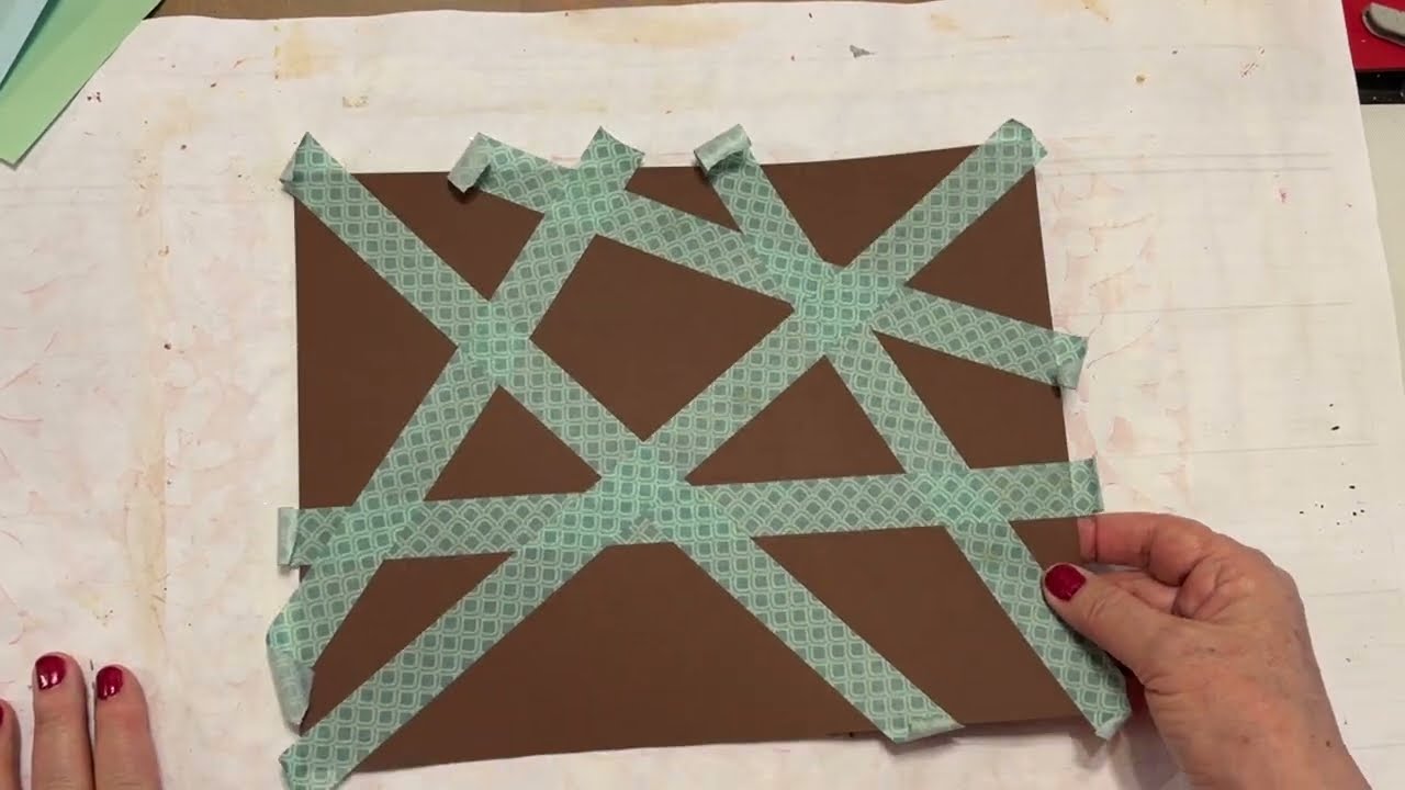 Mixed Media Monday! - Masked Painted Papers for your Journals!