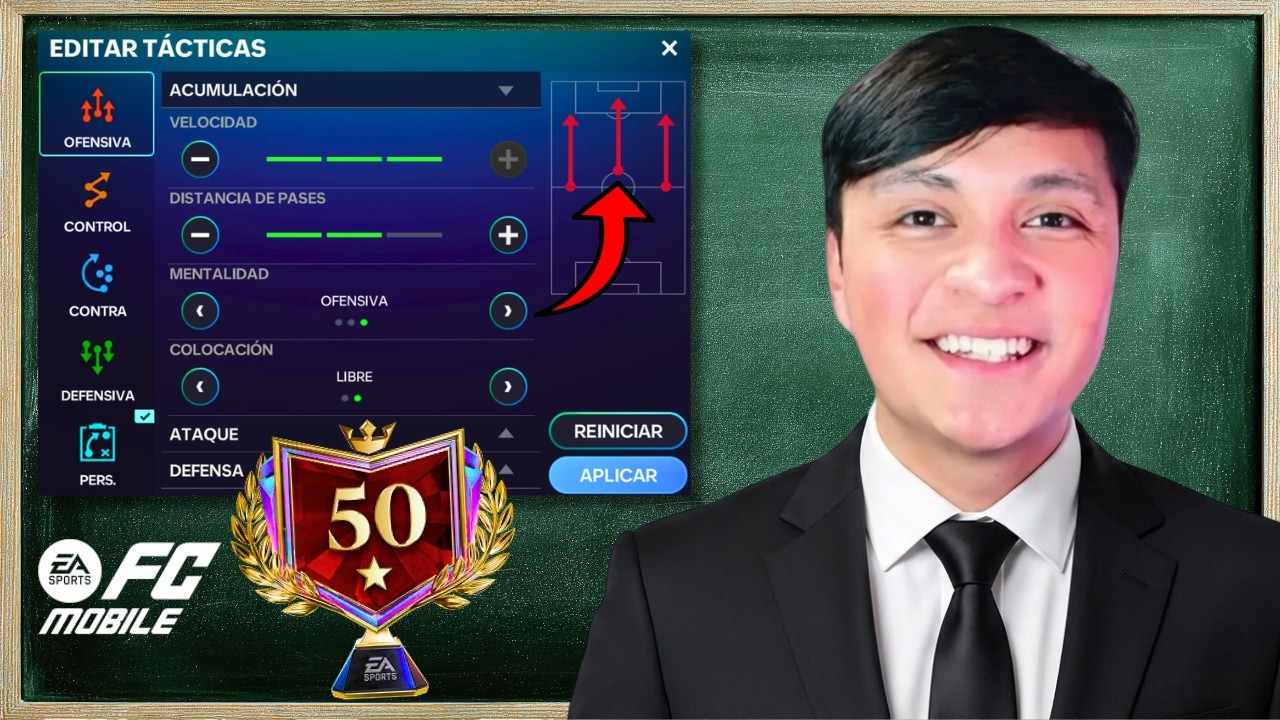 ¡Las TACTICAS SECRETAS Para Llegar a 50 Estrellas en Modo Manager FC Mobile! (Funciona)